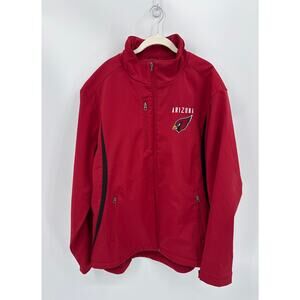 NFL Arizona Cardinals Embroidered Red and Black Softshell Jacket Men’s  XX-Large